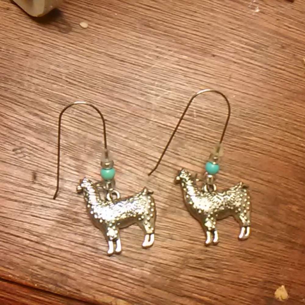 Handmade Llama earrings